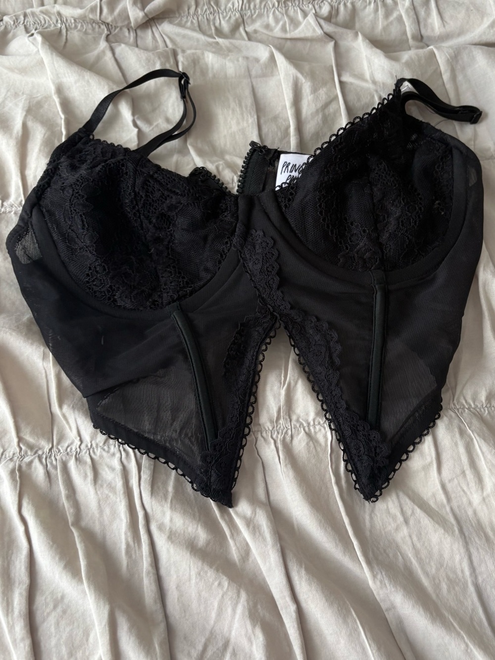 Princess Polly Black Corset Top